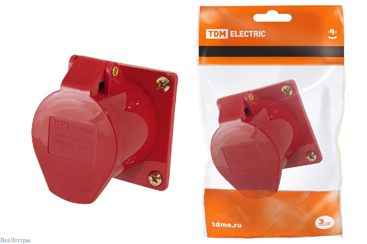 розетка скрытая tdm electric sq0604-0013