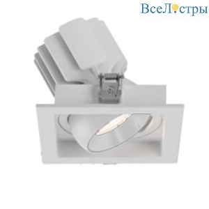 Встраиваемый карданный светильник Arlight MS-VORTEX-BUILT-S140x140-30W Warm3000 (WH-WH, 50 deg, 230V) (IP20 Металл) 057924