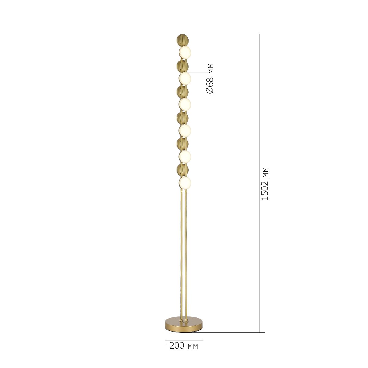 торшер st luce monro sl6610.205.12