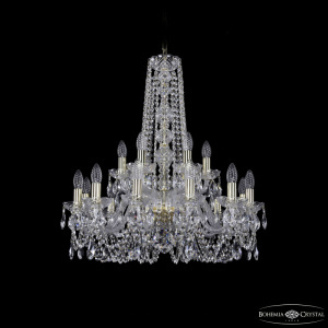 Подвесная люстра Bohemia Ivele Crystal 1402/12+6/240/h-75 G