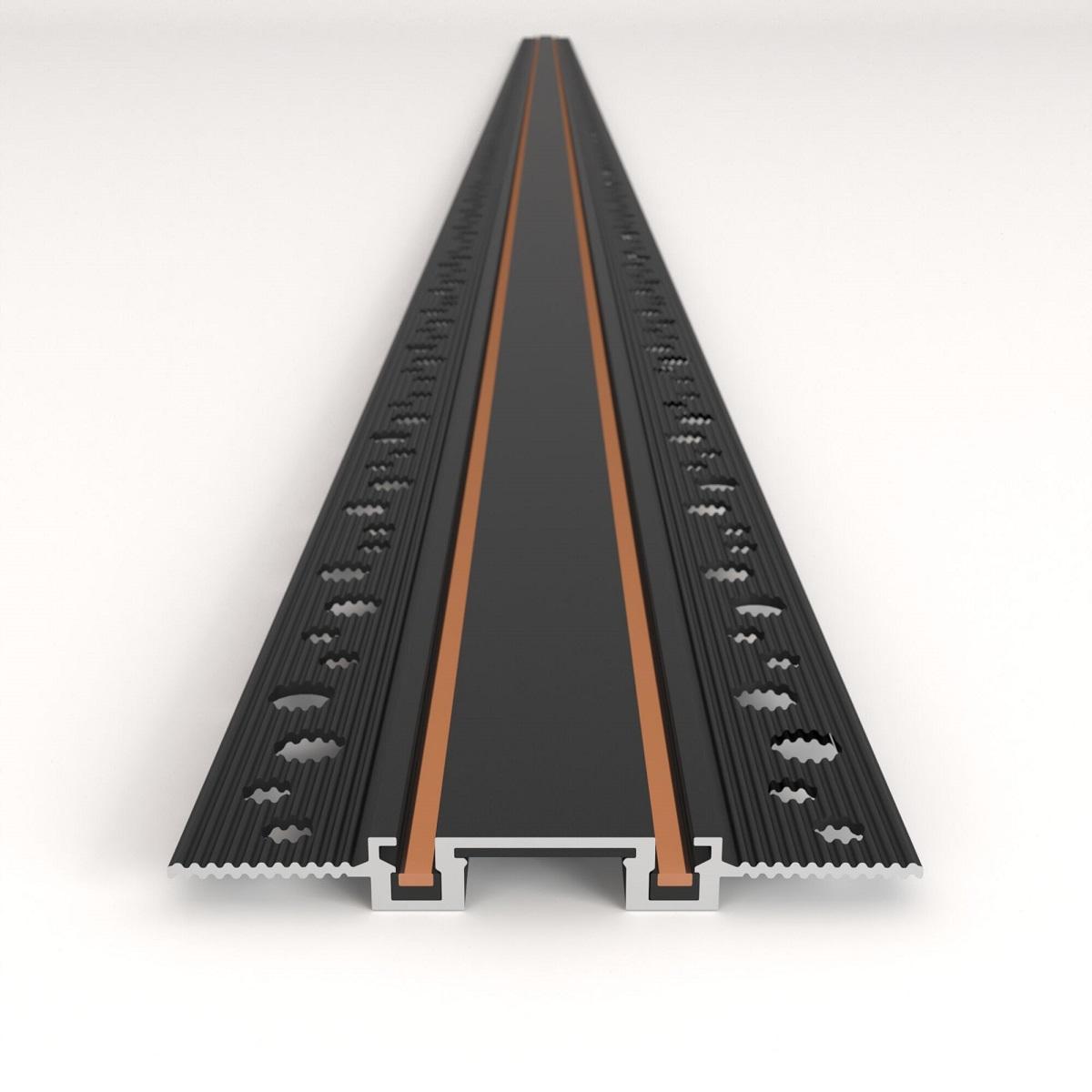 шинопровод магнитный встраиваемый elektrostandard flat magnetic 85130/00 черный a063727