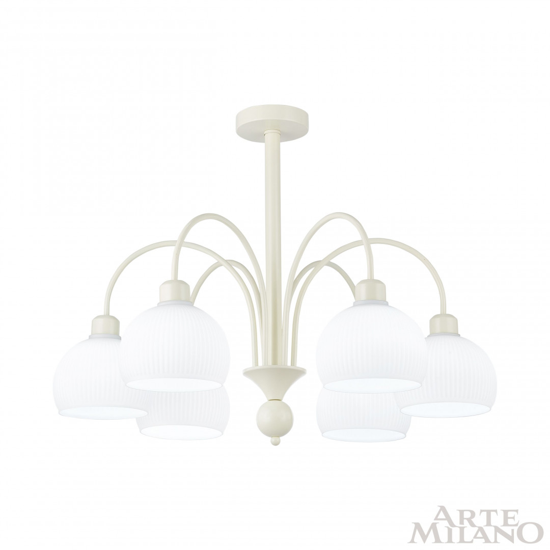 люстра на штанге arte milano napoli 313066/d700/6 iv