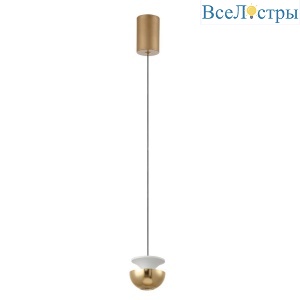 Подвесной светодиодный светильник Crystal Lux Astra SP Led Gold