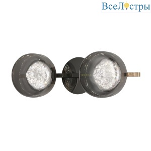 Настенный светильник Delight Collection MT9128-2W pearl black/smoke