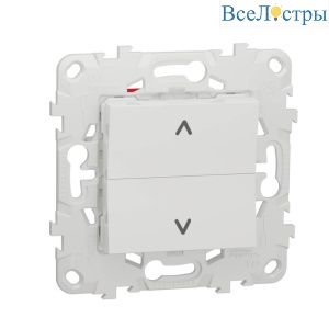 Выключатель двухклавишный Schneider Electric Unica New NU520718