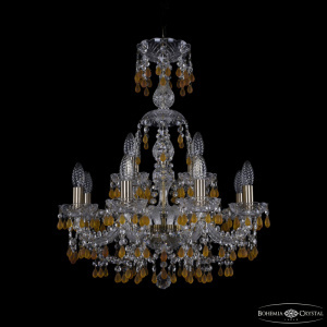 Подвесная люстра Bohemia Ivele Crystal 1410/8+4/195/XL-66 Pa V1003