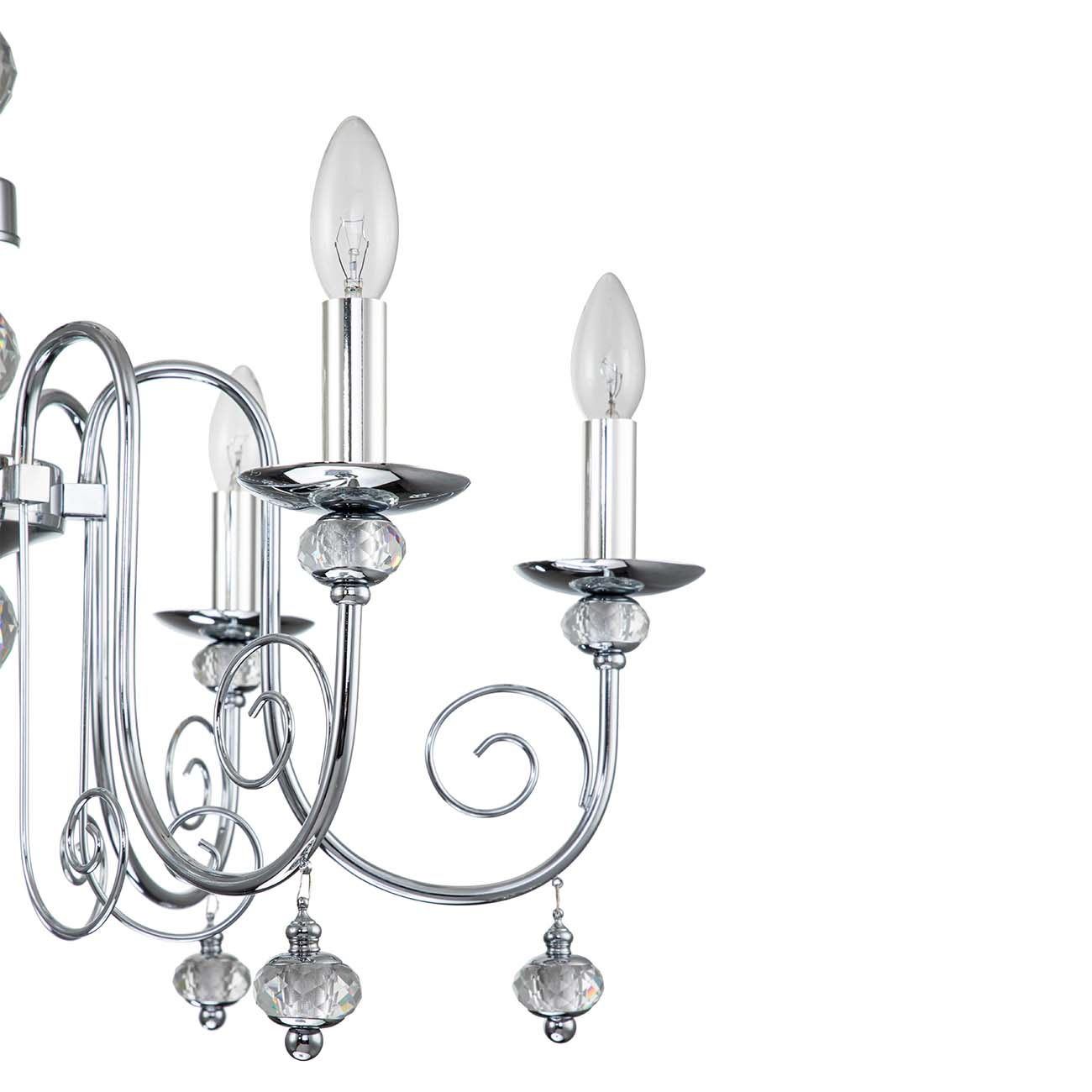 подвесная люстра escada shine 678/6pl chrome