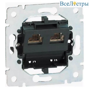 Розетка телефонная 2хRJ11 Legrand Galea Life 775939