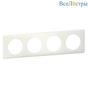 Рамка 4-постовая Legrand Celiane белая перкаль 066704