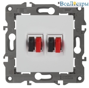 Розетка аудио двойная Эра 14-3112-01 Б0034326