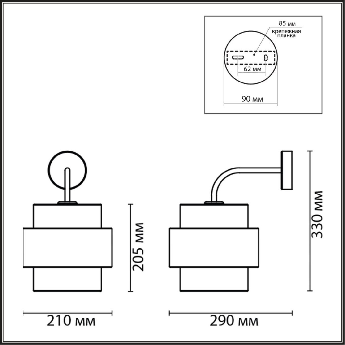 бра lumion animaisa 8002/1w