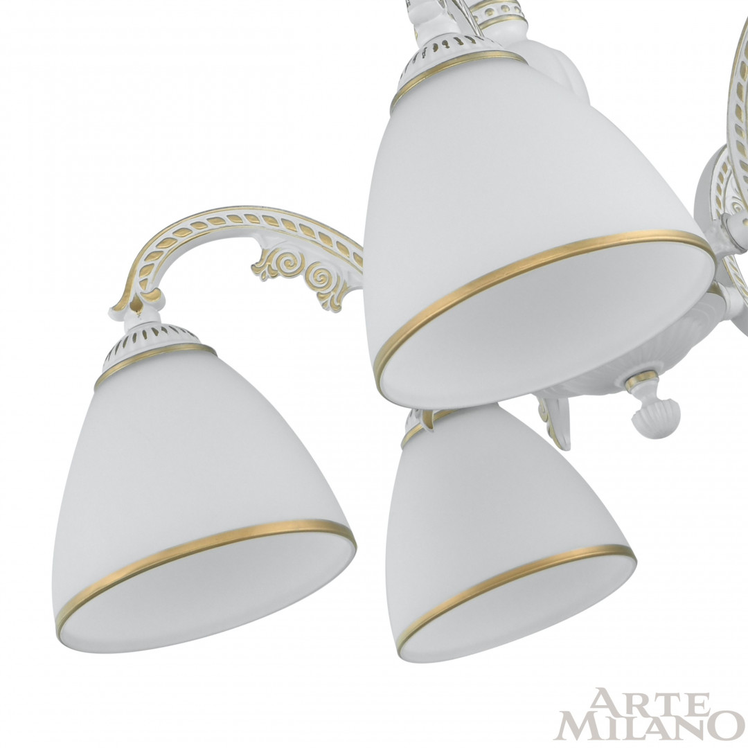 подвесная люстра arte milano 340837/5 wt+g
