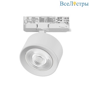 Трековый трехфазный светильник Quattro LED 60G с адаптером Lightstar Alta Pro A5536QT60G