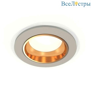 Комплект встраиваемого светильника Ambrella light Techno Spot XC6514004 SGR/PYG серый песок/золото желтое полированное (C6514, N6113)