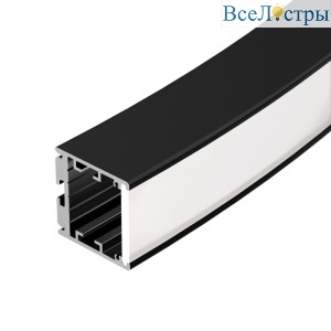 Алюминиевый профиль Arlight SL-ARC-3535-D320-W90 BLACK (260мм, дуга 1 из 4) 032678