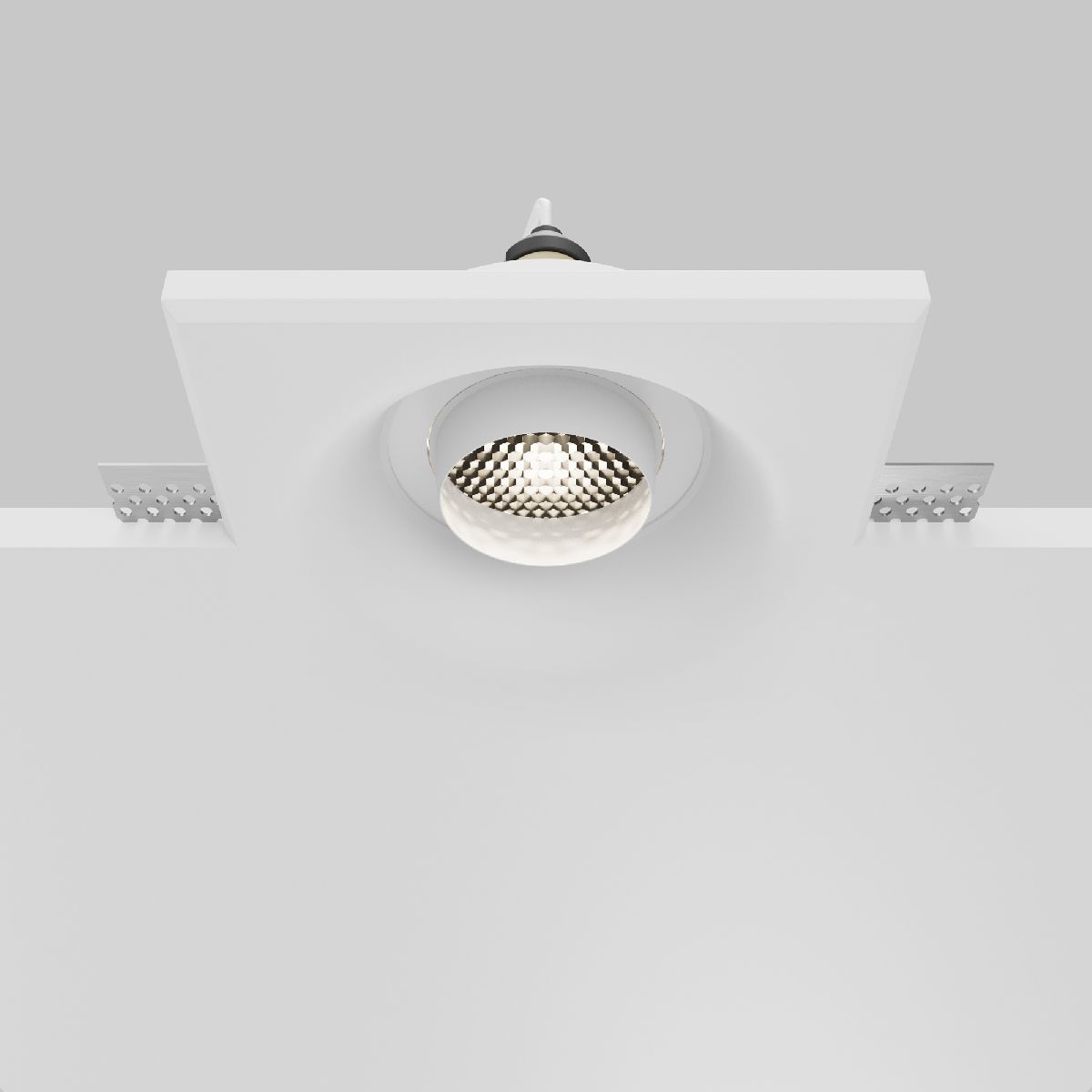 встраиваемый светильник maytoni gyps modern dl006-gu10-rd-w