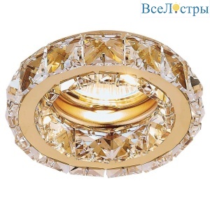 Встраиваемый светильник Ambrella light Crystal K112 CL/G