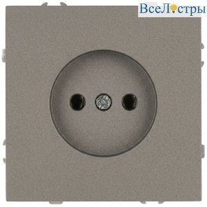 Розетка Эра Galaxy 15-2106-07 без заземления 2P 16А-250В IP20 титан Б0071695