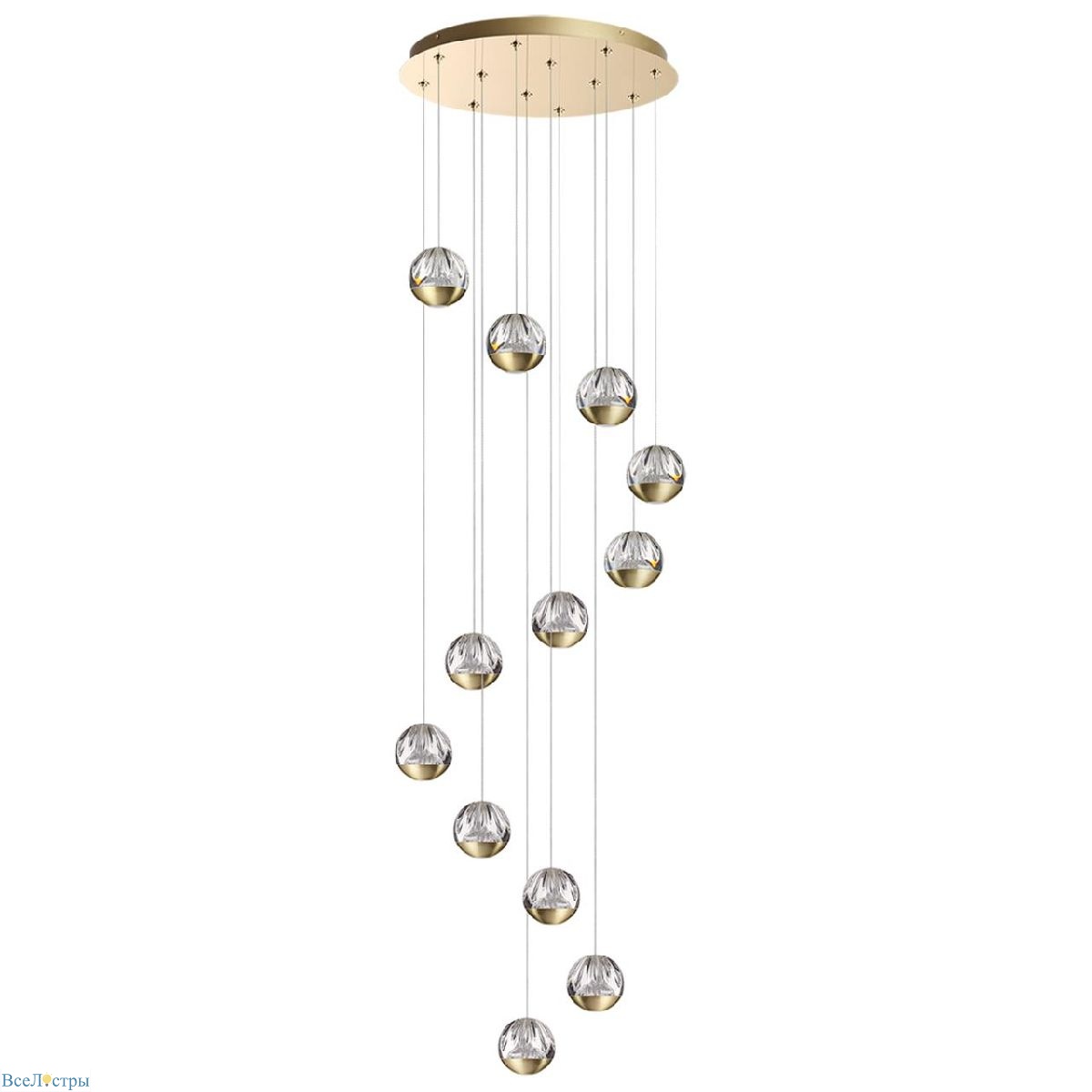 каскадная люстра odeon light l-vision sono 5101/60l