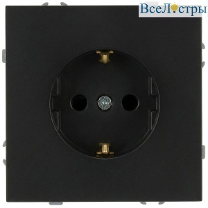 Розетка Эра Galaxy 15-2102-05 c заземлением 2P+E Schuko со шторками 16А-250В IP20 антрацит Б0070647
