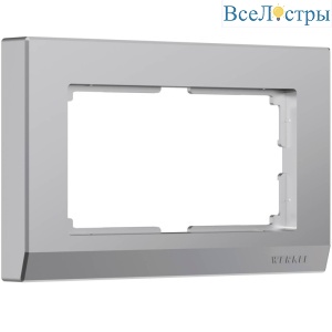 Рамка для двойной розетки Werkel Stark серебряный W0081806 4690389162091