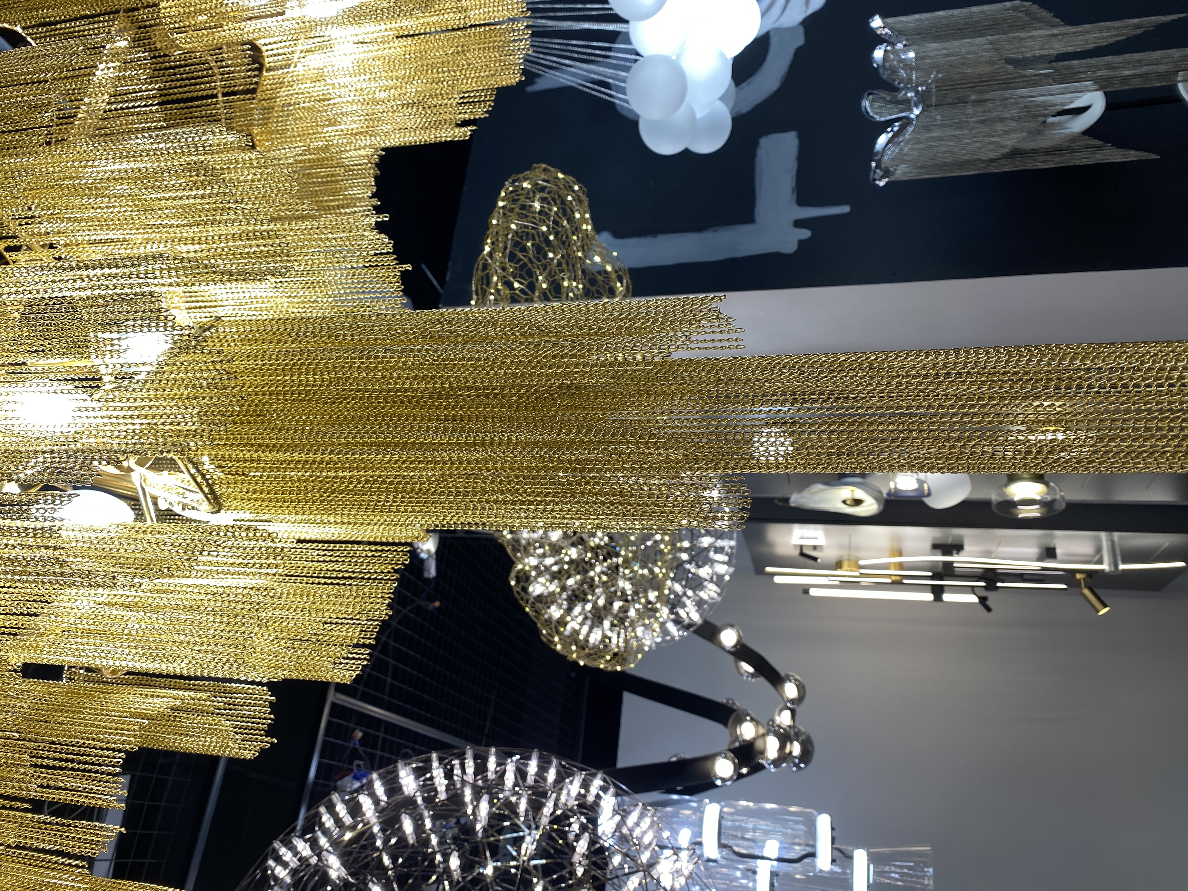 подвесная люстра loft it stream 10208/1400r gold
