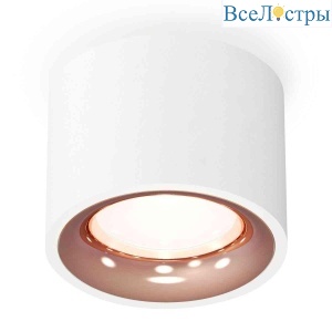 Комплект накладного светильника Ambrella light Techno Spot XS7510025 SWH/PPG белый песок/золото розовое полированное (C7510, N7015)
