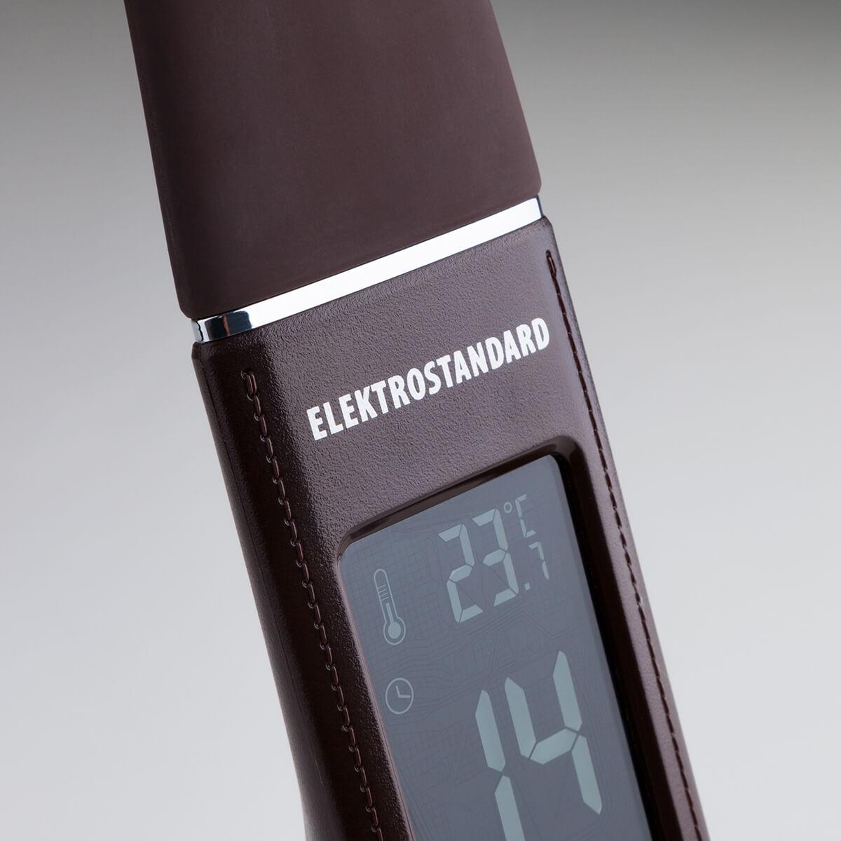 настольная лампа elektrostandard elara коричневый 4690389102349