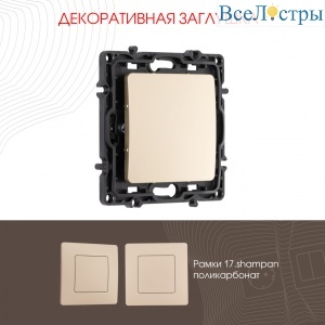 Декоративная заглушка Arte Milano 217.50-1.shampan