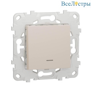 Выключатель одноклавишный Schneider Electric Unica New NU520144N
