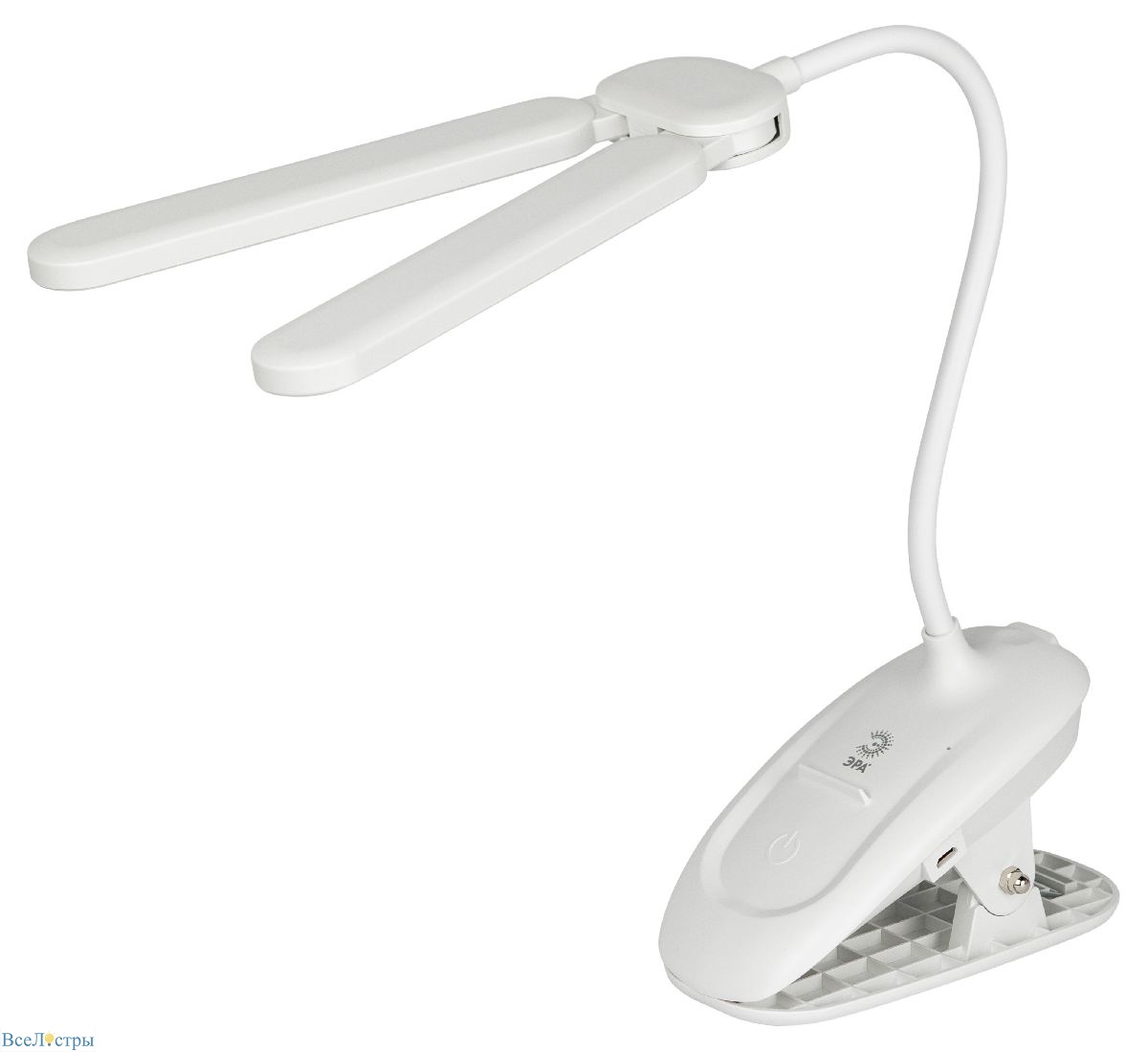 настольная лампа эра nled-512-6w-w б0057207