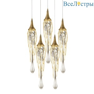 Подвесной светильник Delight Collection Goddess Tears P68009L-5/R gold