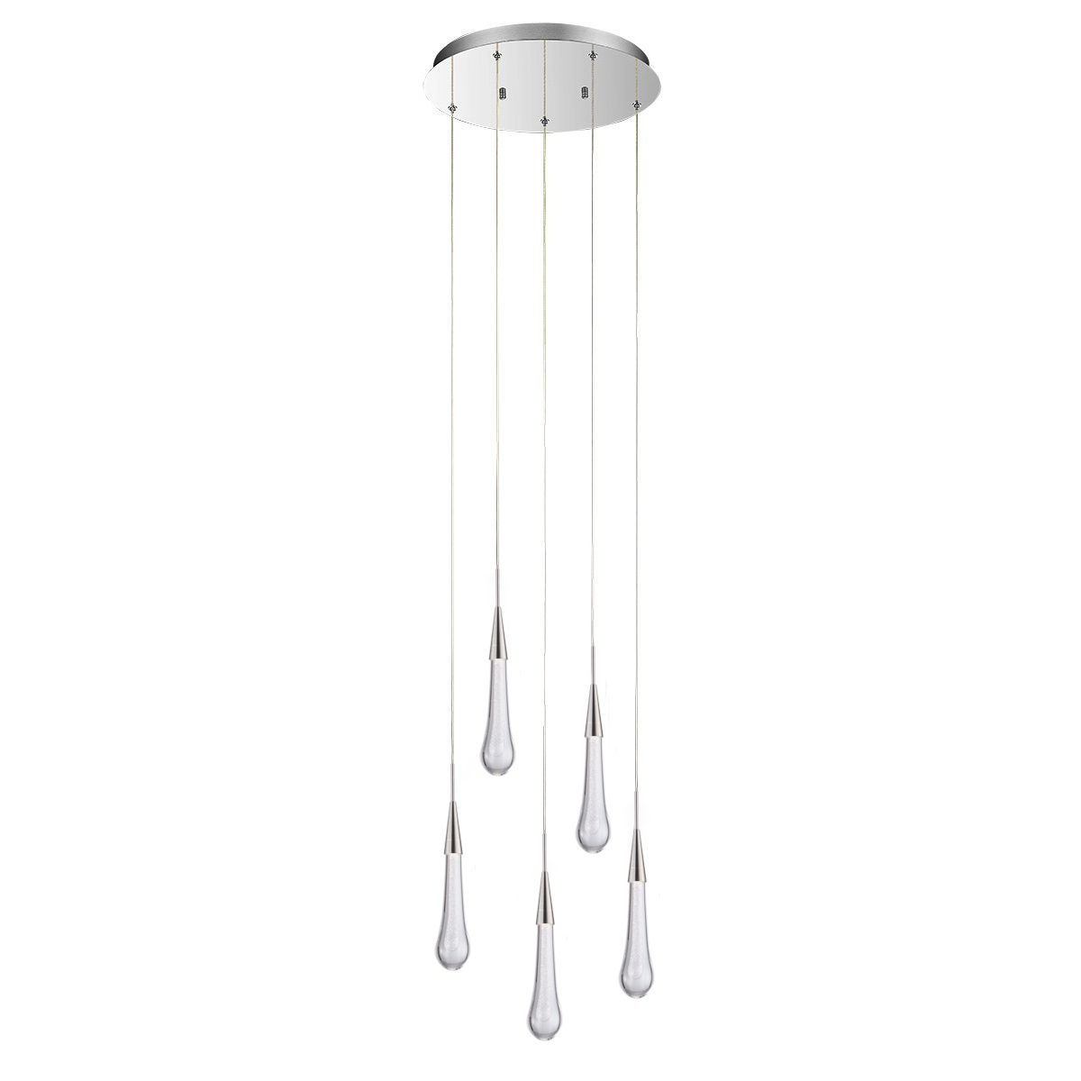 подвесной светильник delight collection pour md2060-5a satin nickel