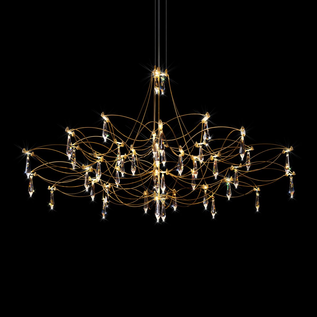 подвесная люстра loft it mira 10590/1000 gold asfour