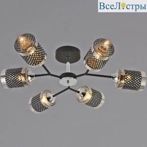 Люстра на штанге Reluce 01405-3.3-06B BK+CR