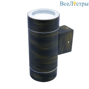 Уличный настенный светильник Uniel UUL-S92A 2х50W/GX53 IP65 BRONZE