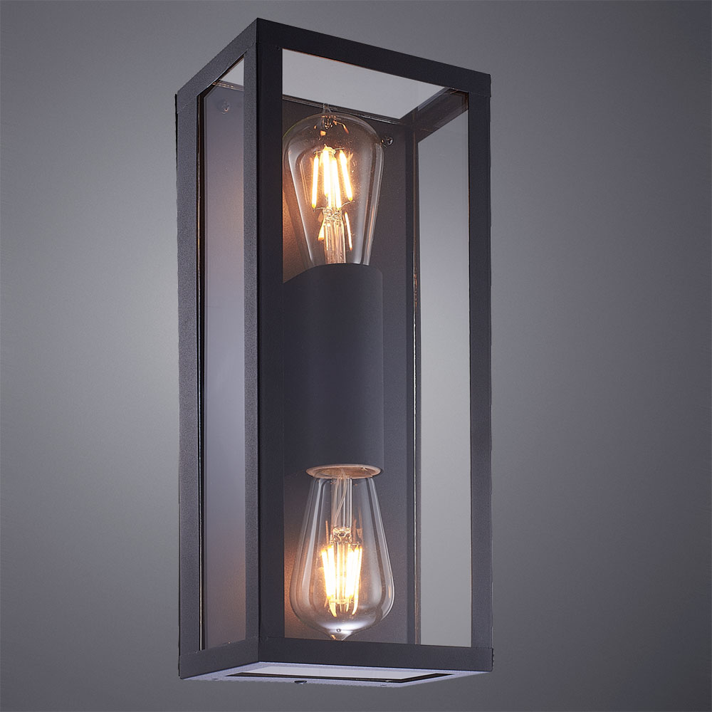 уличный настенный светильник arte lamp belfast a4569al-2bk