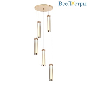 Каскадная люстра Indigo Rilucente 11061/5P Gold V000151L