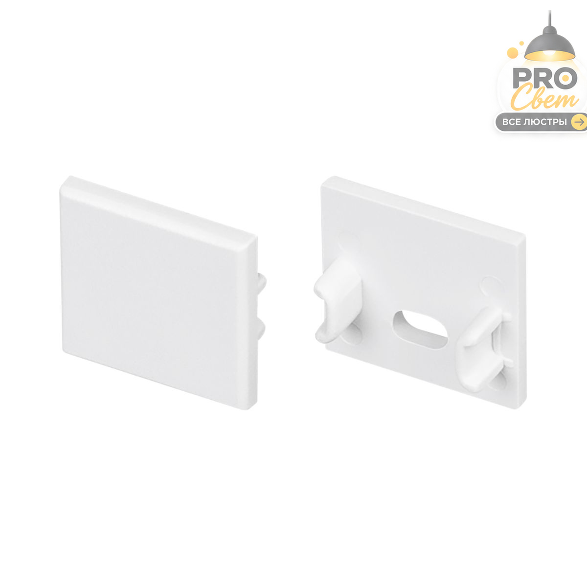 комплект заглушек arlight fantom-bent-w16 white (пластик) 064491