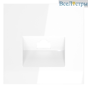 Накладка для розетки компьютерной RJ45 кат.6 Voltum S70 (белый глянцевый) VLS001301
