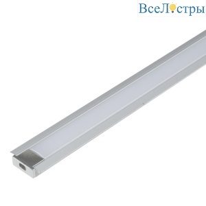 Профиль встраиваемый (UL-00005026) Uniel UFE-K01 Silver/Frozen 200 Polybag