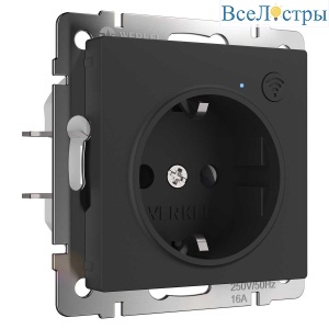 Розетка Wi-Fi  Werkel черный матовый W1171608 4690389176098