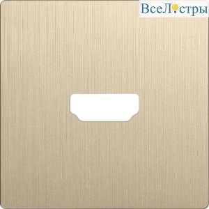 Накладка Werkel для розетки HDMI шампань рифленый WL10-HDMI-CP 4690389128332