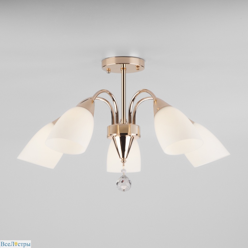 потолочная люстра eurosvet ellene 30149/5 золото