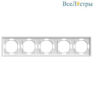 Рамка 5-постовая Stekker Эмили белый фарфор PFR00-5005-01 49888