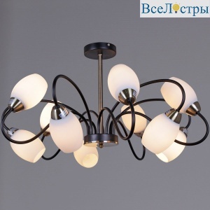 Люстра на штанге Reluce 01270-0.3-10B BK+AB