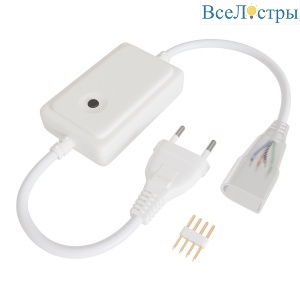 Контроллер RGB 220В 500Вт однокнопочный для светодиодного неона Apeyron 17-49 smd 5050 04-190