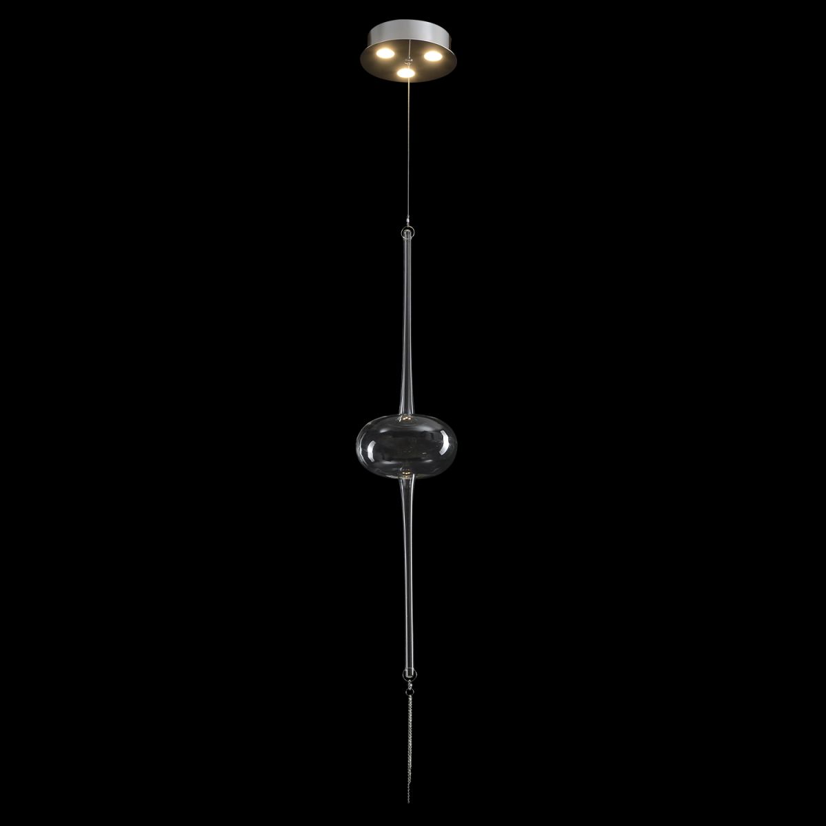 подвесной светильник crystal lux glass sp3w led chrome