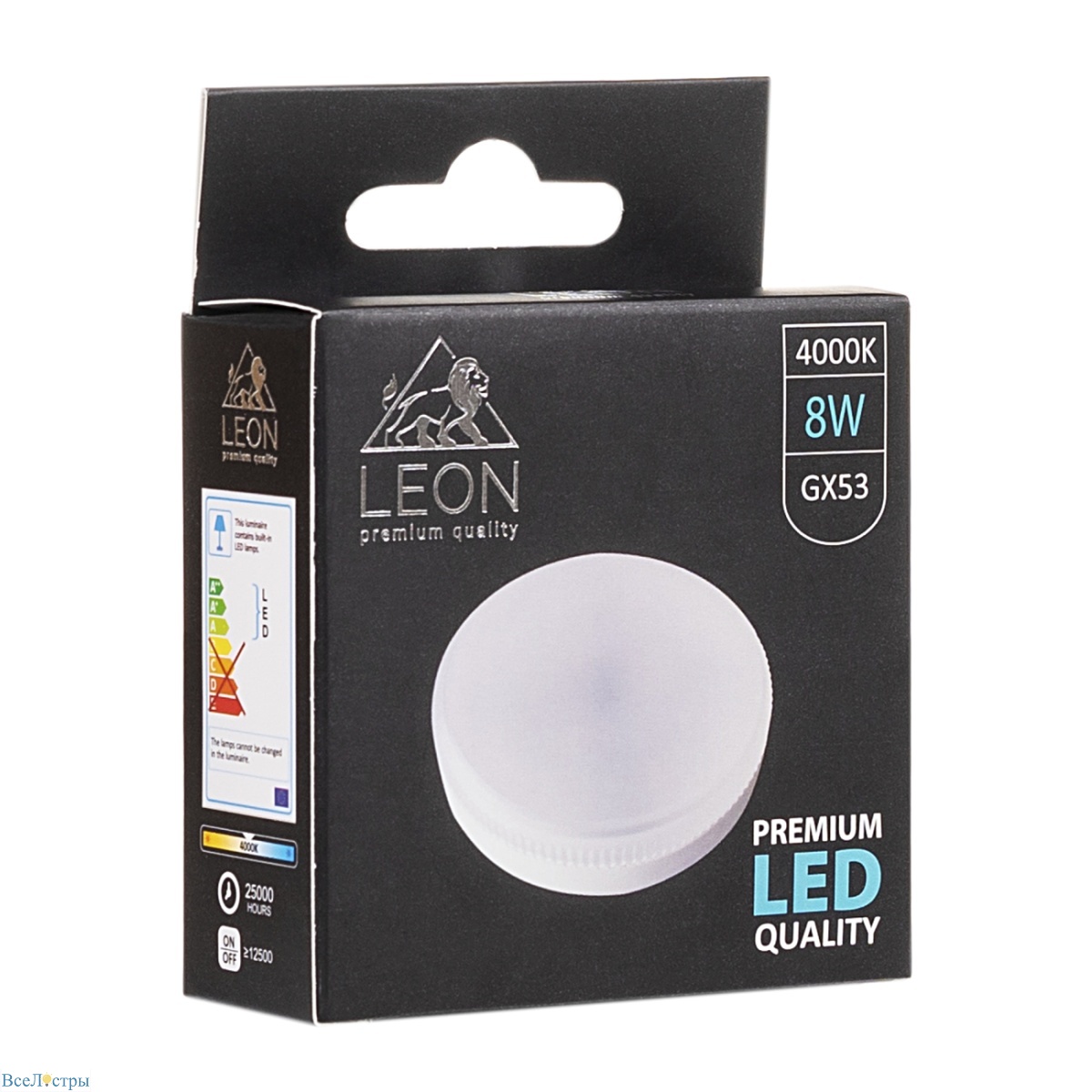 светодиодная лампа leon le-gx53-8w-4000к