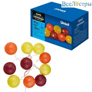 Гирлянда Uniel ULD-S0135-010/STB/2AA WARM WHITE IP20 TANGLES-3